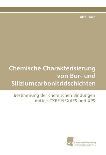 Produktbild: Chemische Charakterisierung von Bor- und Siliziumcarbonitridschichten