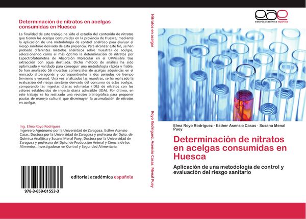 Produktbild: Determinaci&oacute;n de nitratos en acelgas consumidas en Huesca