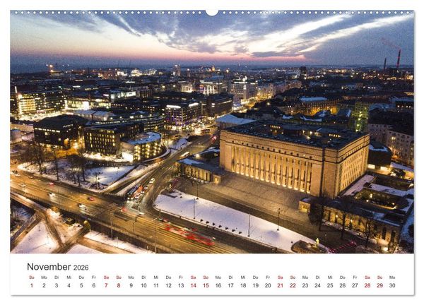 Produktbild: Helsinki - Eine wundersch&ouml;ne Reise in die finnische Hauptstadt. (Wandkalender 2026 DIN A2 quer), CALVENDO Monatskalender