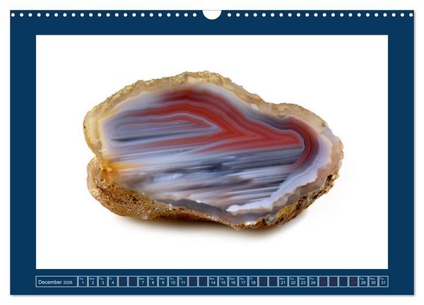 Produktbild: Agates - Polished semi-precious stones (Wall Calendar 2026 DIN A3 landscape), CALVENDO 12 Month Wall Calendar