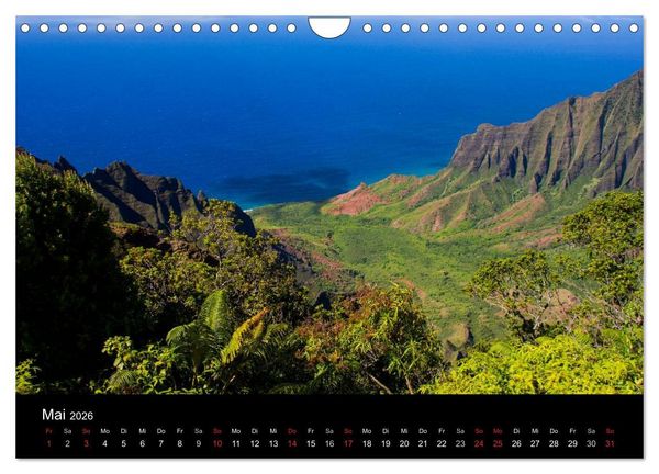 Produktbild: Paradiese der Erde - HAWAII (Wandkalender 2026 DIN A4 quer), CALVENDO Monatskalender