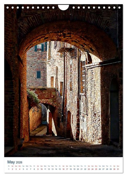 Produktbild: Umbrian Archways (Wall Calendar 2026 DIN A4 portrait), CALVENDO 12 Month Wall Calendar