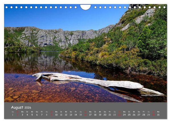 Produktbild: Naturlandschaften Tasmaniens (Wandkalender 2026 DIN A4 quer), CALVENDO Monatskalender