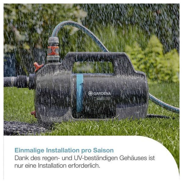 Produktbild: GARDENA Gartenpumpe 5200 Silent Gartenpumpe 5.300 l/h