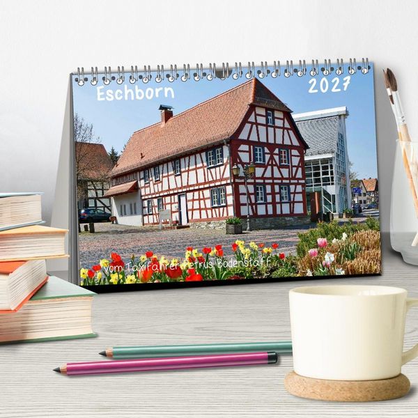 Produktbild: Eschborn vom Taxifahrer Petrus Bodenstaff (Tischkalender 2027 DIN A5 quer), CALVENDO Monatskalender
