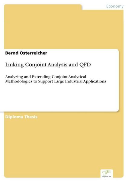 Produktbild: Linking Conjoint Analysis and QFD