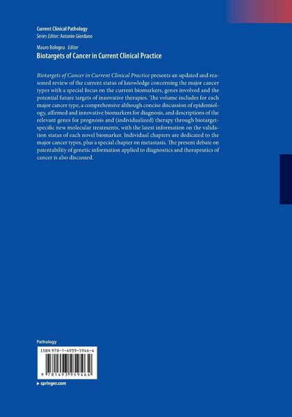 Produktbild: Biotargets of Cancer in Current Clinical Practice