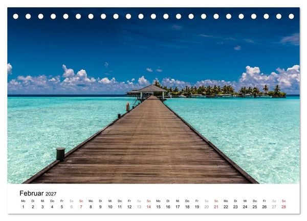 Produktbild: Malediven &ndash; Das Paradies im Indischen Ozean III (Tischkalender 2027 DIN A5 quer), CALVENDO Monatskalender
