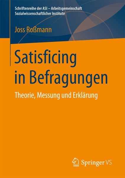 Produktbild: Satisficing in Befragungen
