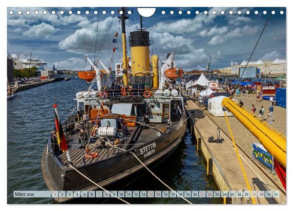 Produktbild: Dampfeisbrecher Stettin - Auf Besuch in der Hansestadt Wismar (Wandkalender 2026 DIN A4 quer), CALVENDO Monatskalender