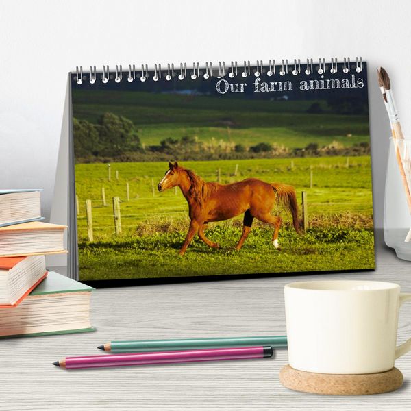 Produktbild: Our farm animals (Desk Calendar 2026 DIN A5 landscape), CALVENDO 12 Month DeskCalendar