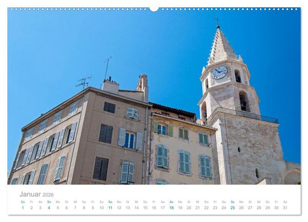 Produktbild: Marseille Maritime Metropole (hochwertiger Premium Wandkalender 2026 DIN A2 quer), Kunstdruck in Hochglanz