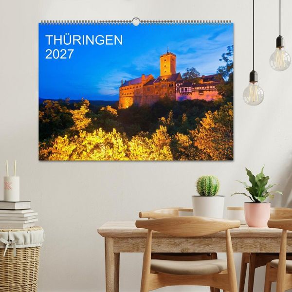 Produktbild: TH&Uuml;RINGEN 2027 (Wandkalender 2027 DIN A2 quer), CALVENDO Monatskalender