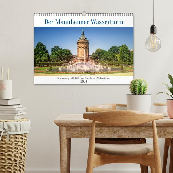 Produktbild: Der Mannheimer Wasserturm (Wandkalender 2026 DIN A3 quer), CALVENDO Monatskalender