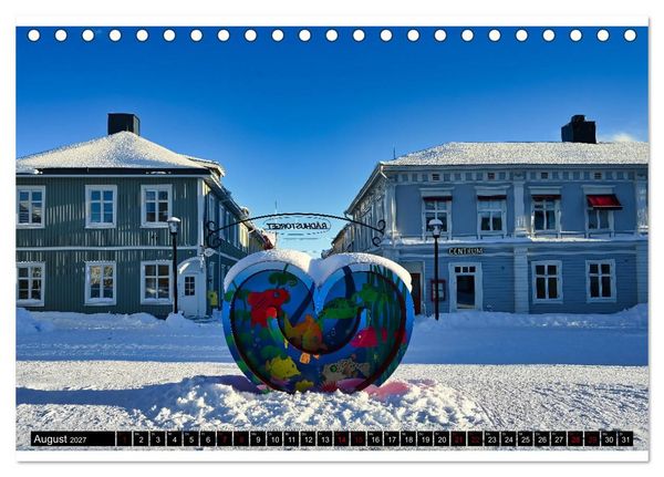 Produktbild: Lulea - Wintertraum in Schwedisch Lappland (Tischkalender 2027 DIN A5 quer), CALVENDO Monatskalender