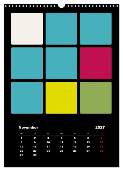 Produktbild: Fotokalender FARBFL&Auml;CHEN (Wandkalender 2027 DIN A3 hoch), CALVENDO Monatskalender