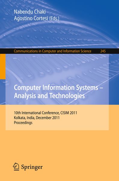 Produktbild: Computer Information Systems - Analysis and Technologies