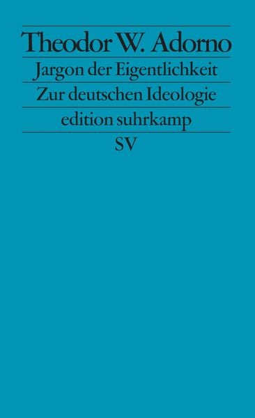 Produktbild: Jargon der Eigentlichkeit