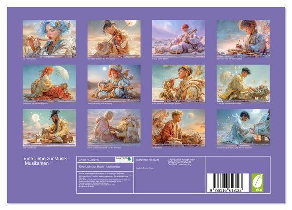 Produktbild: Eine Liebe zur Musik - Musikanten (Wandkalender 2026 DIN A4 quer), CALVENDO Monatskalender