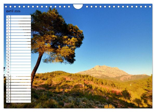 Produktbild: La Montagne Sainte-Victoire &ndash; dans les pas de C&eacute;zanne (Calendrier mural 2026 DIN A4 vertical), CALVENDO calendrier mensuel