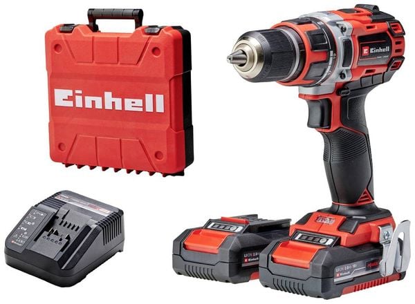 Einhell TP-CD 18/50 Li BL (2x2,0Ah) 4513896 Akku-Bohrschrauber 18 V 2 Ah Li-Ion bürstenlos, inkl. 2. Akku, inkl. Ladeger