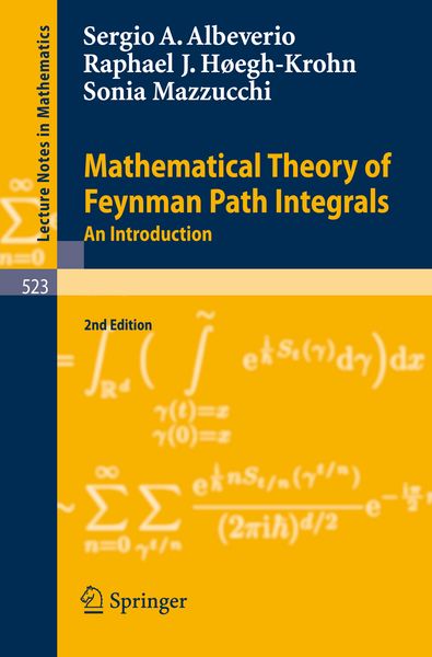 Produktbild: Mathematical Theory of Feynman Path Integrals