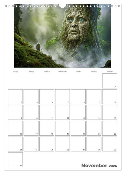 Produktbild: Der Zauberwald Eine geheimnisvolle Reise (Wandkalender 2026 DIN A3 hoch), CALVENDO Monatskalender