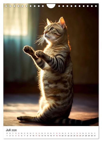 Produktbild: Miau Yoga (Wandkalender 2026 DIN A4 hoch), CALVENDO Monatskalender
