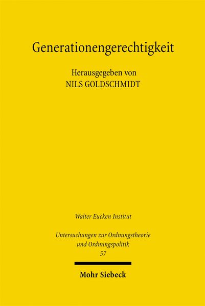 Produktbild: Generationengerechtigkeit