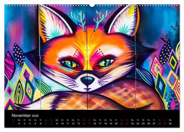 Produktbild: Graffiti und Street Art in La Paz (Wandkalender 2026 DIN A2 quer), CALVENDO Monatskalender