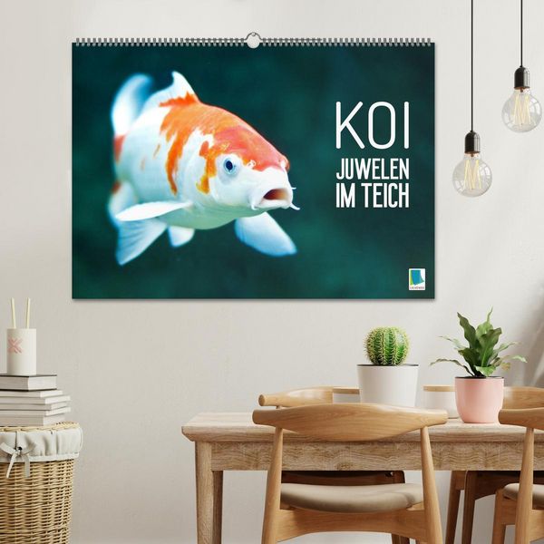 Produktbild: Koi: Juwelen im Teich (Wandkalender 2027 DIN A2 quer), CALVENDO Monatskalender