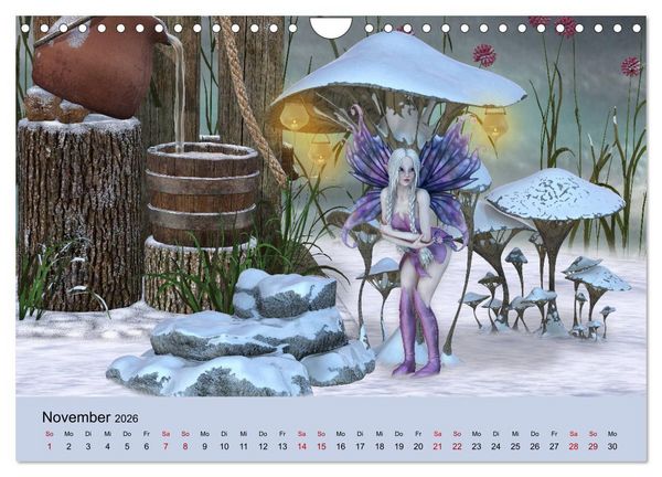 Produktbild: Elfenlichter, die Reise geht weiter (Wandkalender 2026 DIN A4 quer), CALVENDO Monatskalender