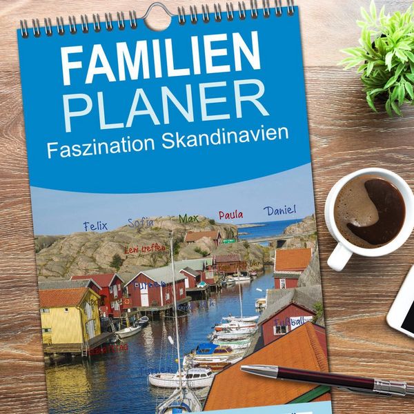 Produktbild: Familienplaner 2026 - Faszination Skandinavien mit 5 Spalten (Wandkalender, 21 x 45 cm) CALVENDO