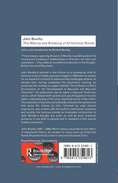 Produktbild: The Making and Breaking of Affectional Bonds