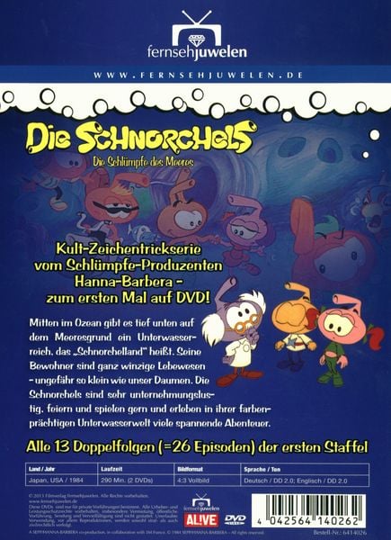 Produktbild: Die Schnorchels - Die Schl&uuml;mpfe des Meeres - Staffel 1 [2 DVDs]