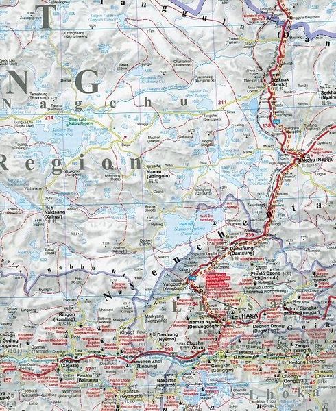 Produktbild: Tibet Road Map
