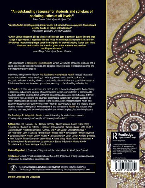 Produktbild: The Routledge Sociolinguistics Reader
