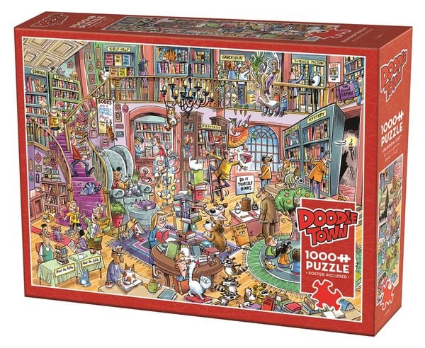 Produktbild: COBBLE HILL PUZZLES - Verr&uuml;ckter Buchladen 1000 Teile