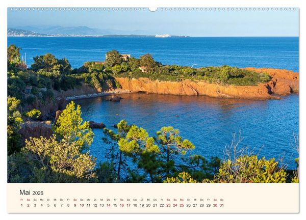 Produktbild: Wundersch&ouml;ne C&ocirc;te d'Azur (Wandkalender 2026 DIN A2 quer), CALVENDO Monatskalender
