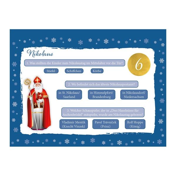Produktbild: Der unterhaltsame Quiz-Adventskalender
