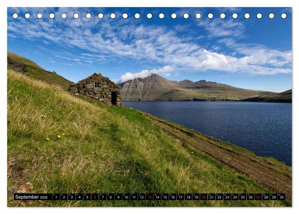 Produktbild: Landschaften Der F&auml;r&ouml;er (Tischkalender 2026 DIN A5 quer), CALVENDO Monatskalender