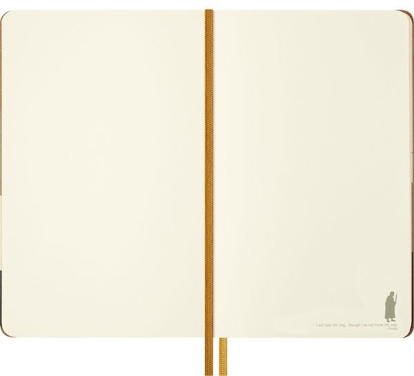 Produktbild: Moleskine Der Herr der Ringe Notizbuch Frodo Sam limitierte Ausgabe, L/A5, blanko, fester Einband