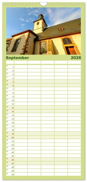 Produktbild: Familienplaner 2026 - Ein Blick auf Herbstein mit 5 Spalten (Wandkalender, 21 x 45 cm) CALVENDO