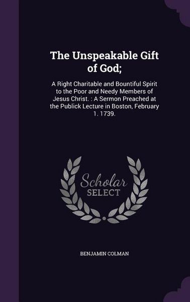 Produktbild: The Unspeakable Gift of God;