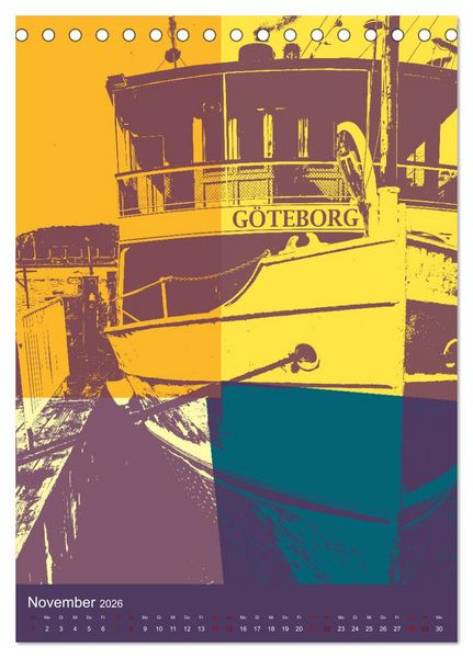 Produktbild: POP-ART meets G&ouml;teborg (Tischkalender 2026 DIN A5 hoch), CALVENDO Monatskalender