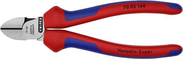 Produktbild: Knipex 70 02 160 Werkstatt Seitenschneider mit Facette 160mm