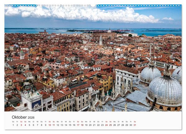Produktbild: Die sch&ouml;nsten Orte in Italien. (Wandkalender 2026 DIN A2 quer), CALVENDO Monatskalender