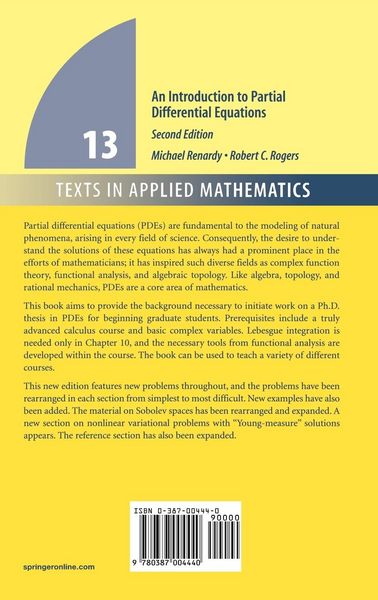 Produktbild: An Introduction to Partial Differential Equations