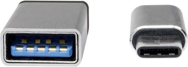 Produktbild: LogiLink USB 3.2 Gen 1 (USB 3.0) Adapter [1x USB-C&reg; Stecker - 1x USB 2.0 Buchse Micro-B, USB 3.2 Gen 1 Buchse A (USB 3.0)] AU0040