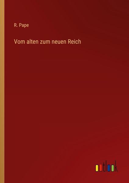 Produktbild: Vom alten zum neuen Reich